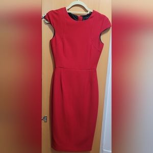 Red midi Zara dress
